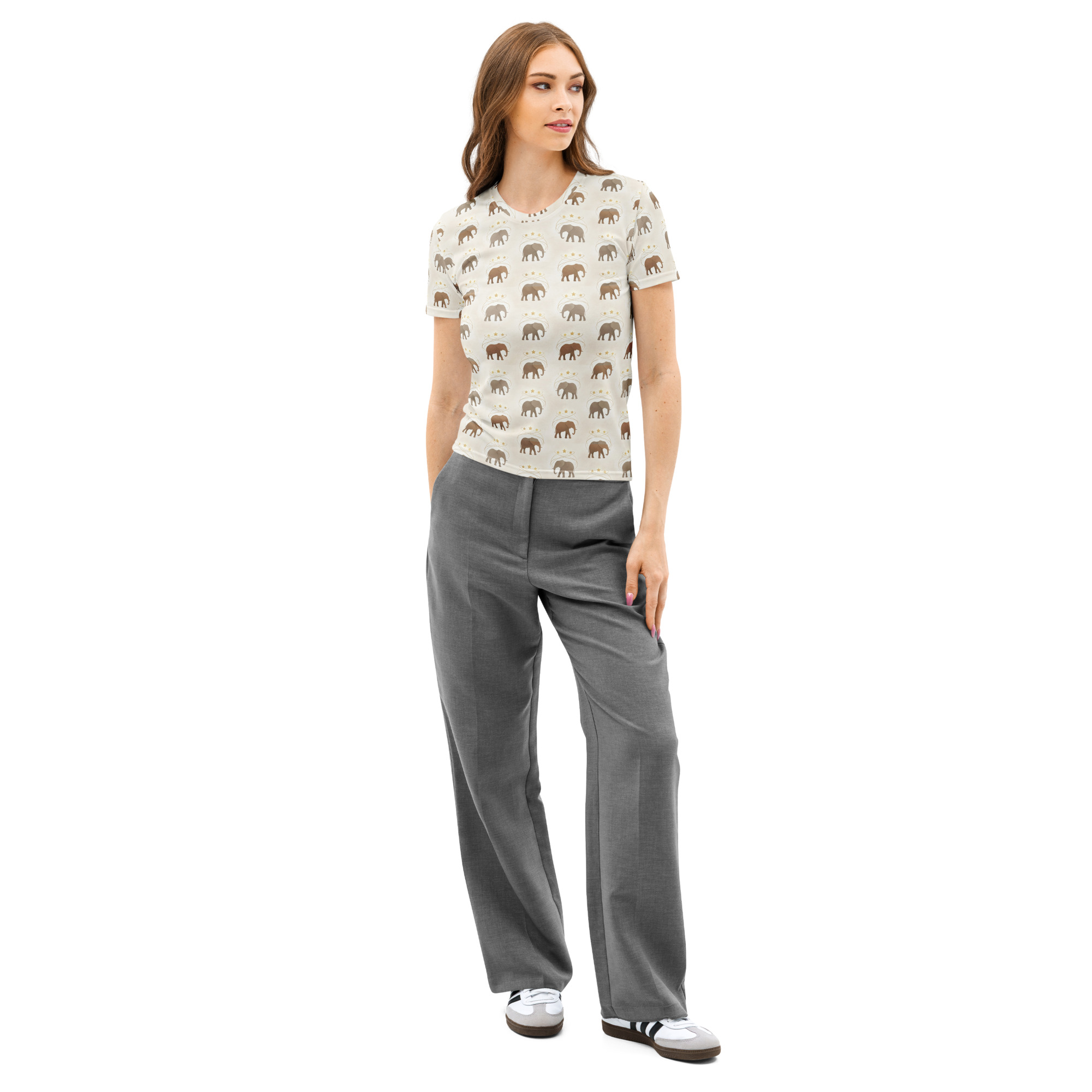 Niwakhe: Tuskenyy – Women’s cotton crew neck T-shirt - Image 2