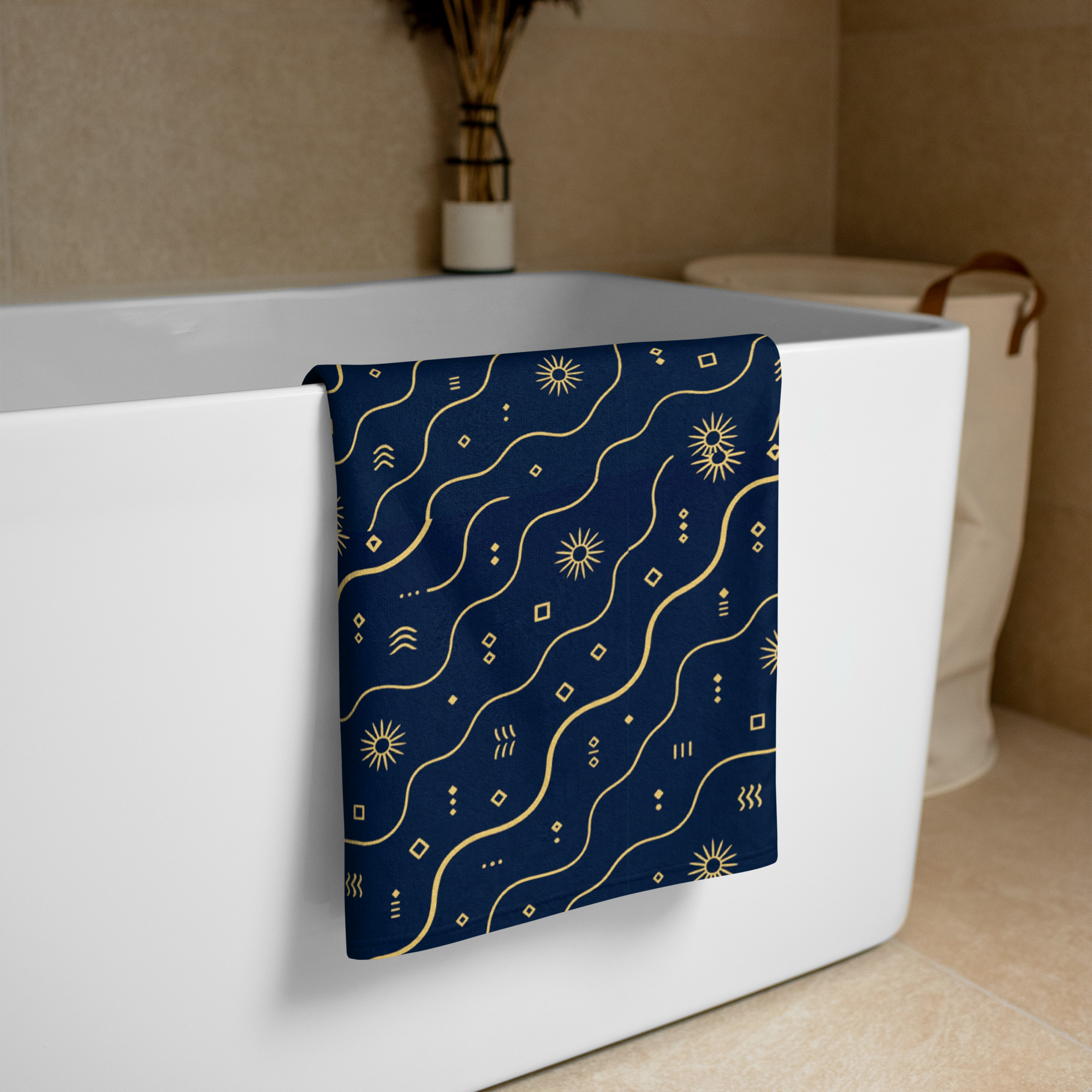 Niwakhe: Aqua Wave – Towel - Image 4