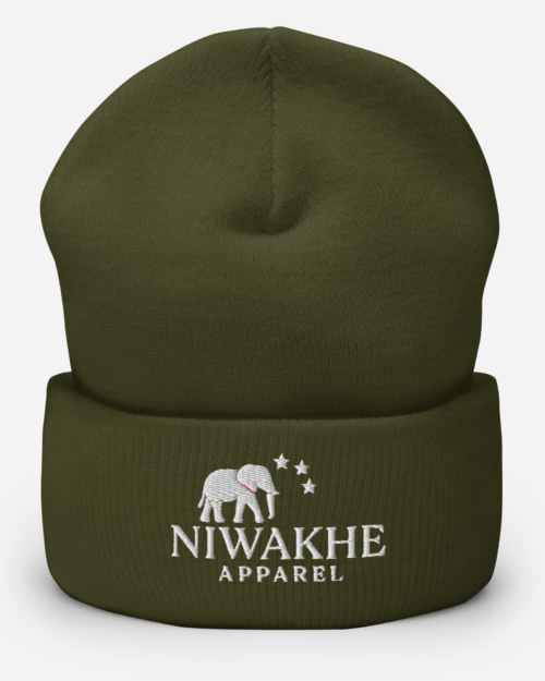Niwakhe Signature - Cuffed Beanie - White