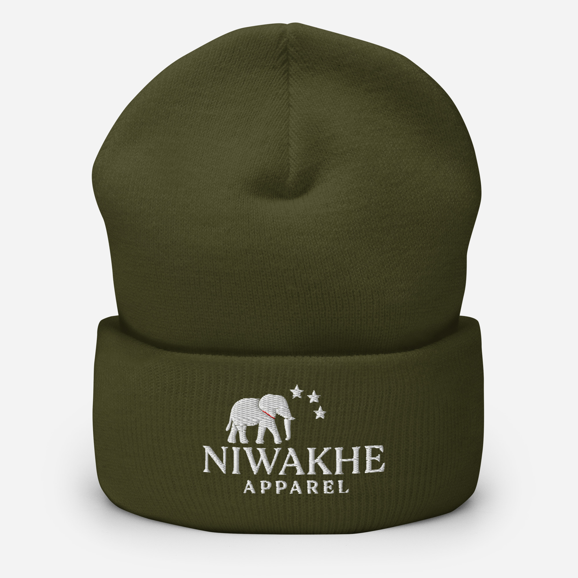 Niwakhe Signature - Cuffed Beanie - White